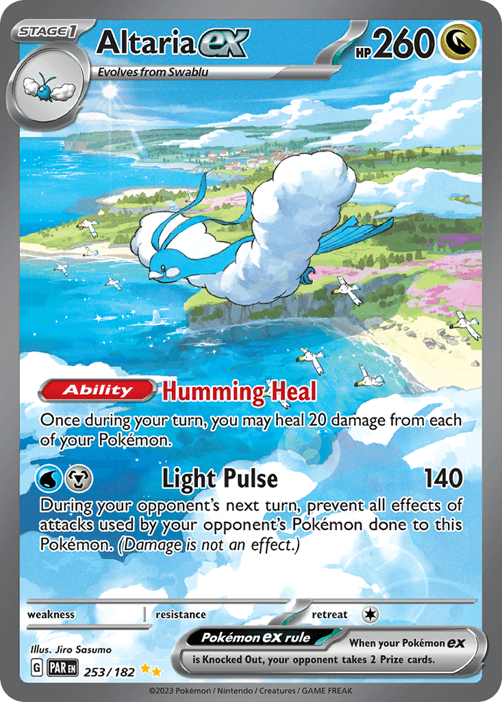 Altaria ex printed card