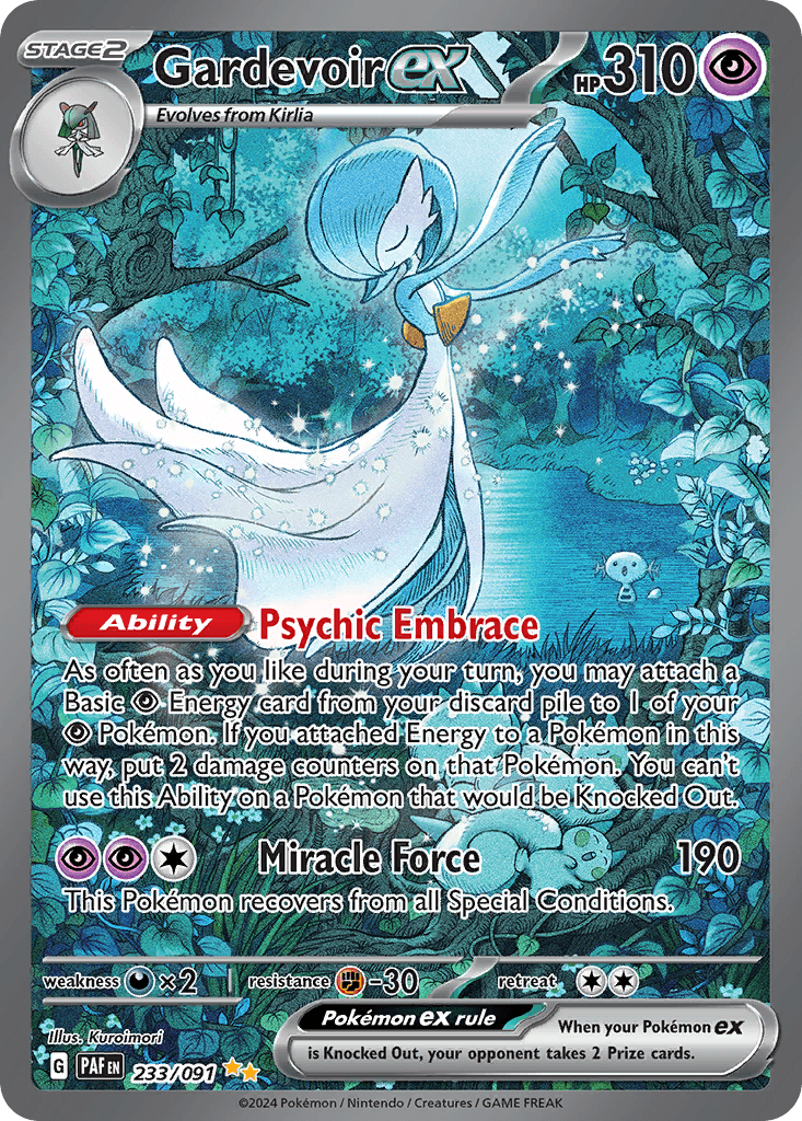 Gardevoir ex printed card