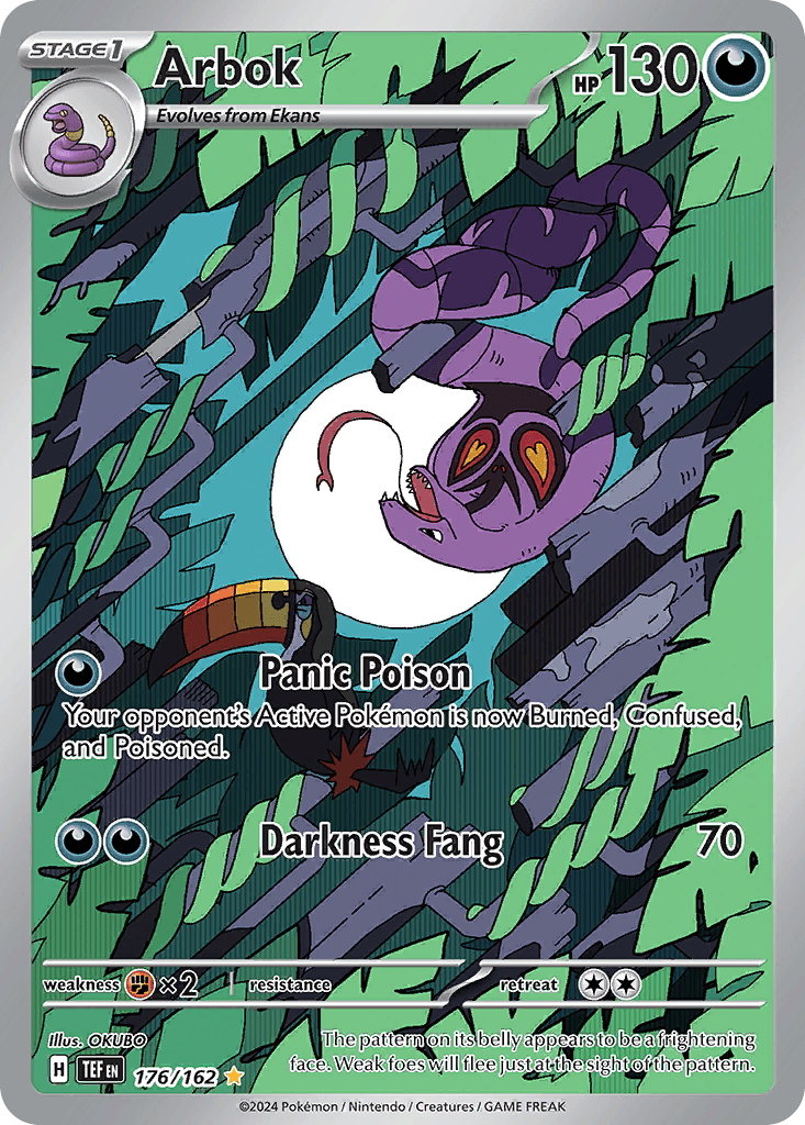Arbok printed card