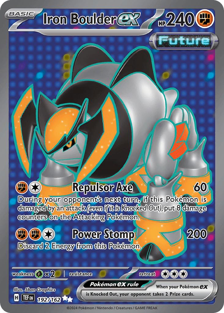 Iron Boulder ex printed card