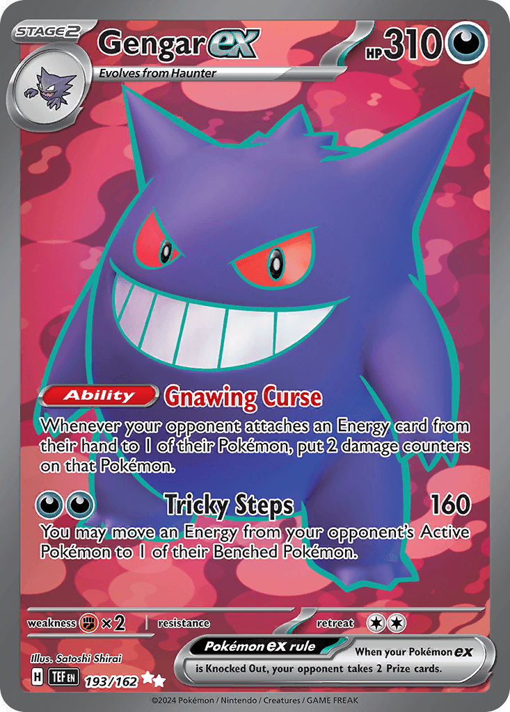 Gengar ex printed card