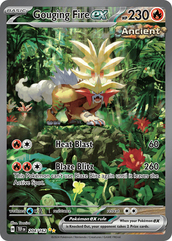 Gouging Fire ex printed card