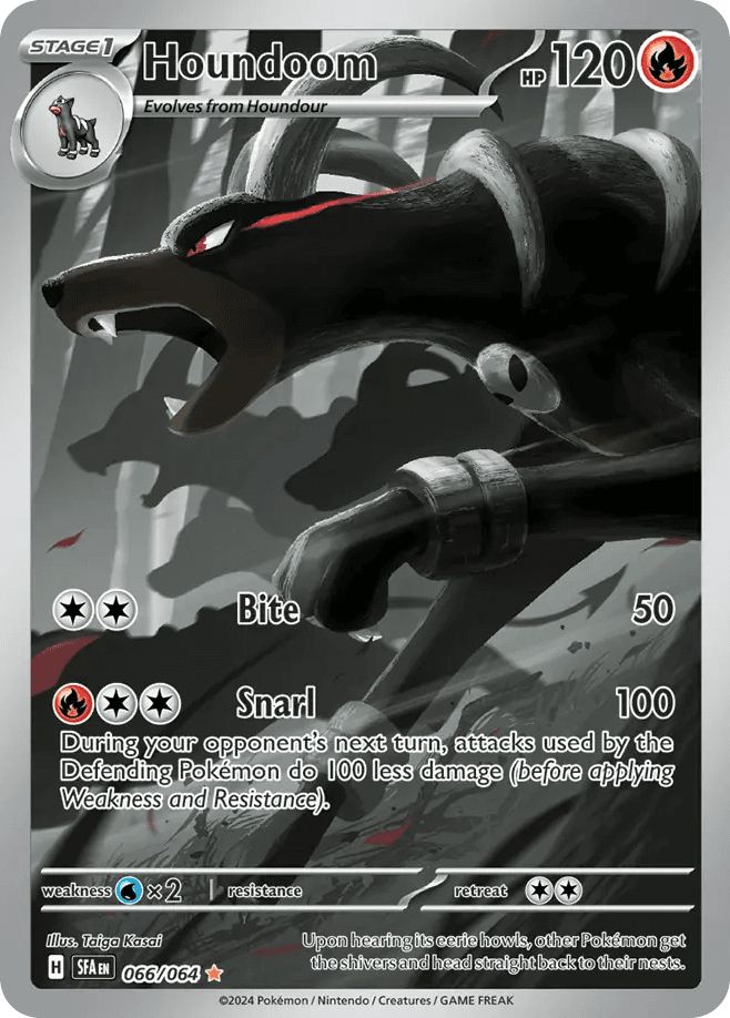 Houndoom printed card
