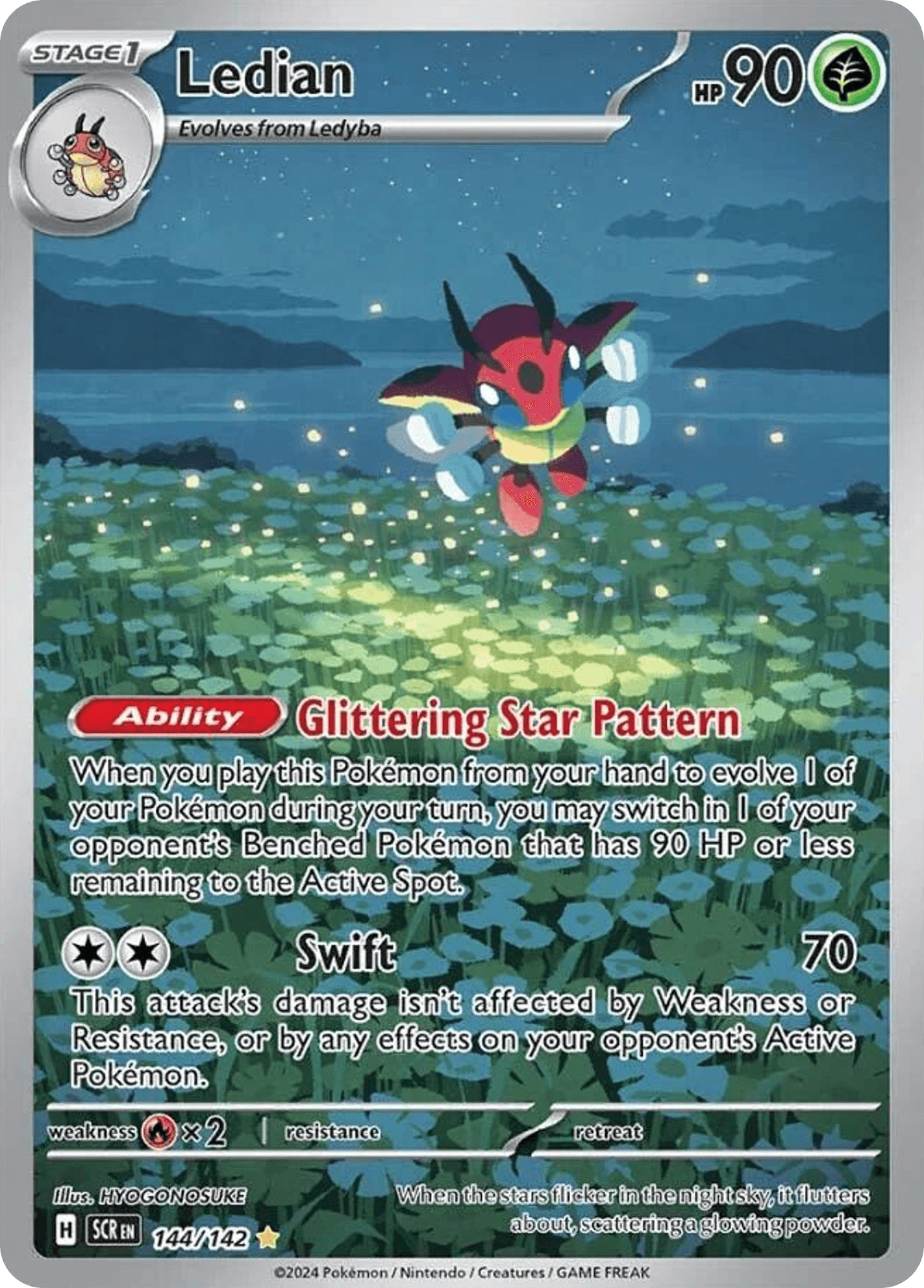 Ledian printed card