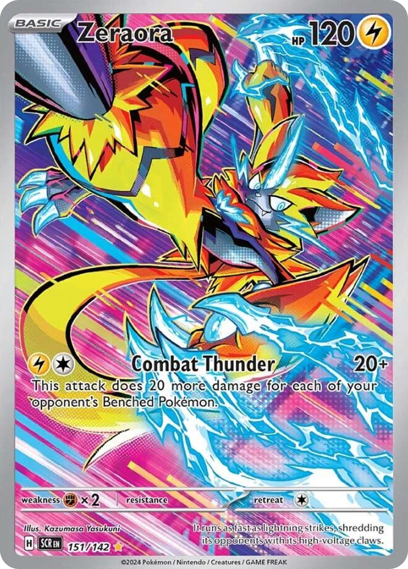 Zeraora printed card