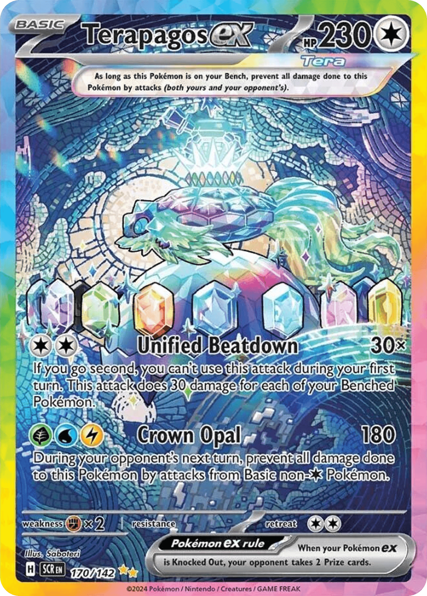 Terapagos ex printed card