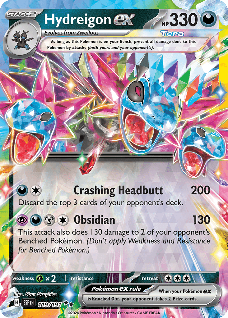 Hydreigon ex printed card
