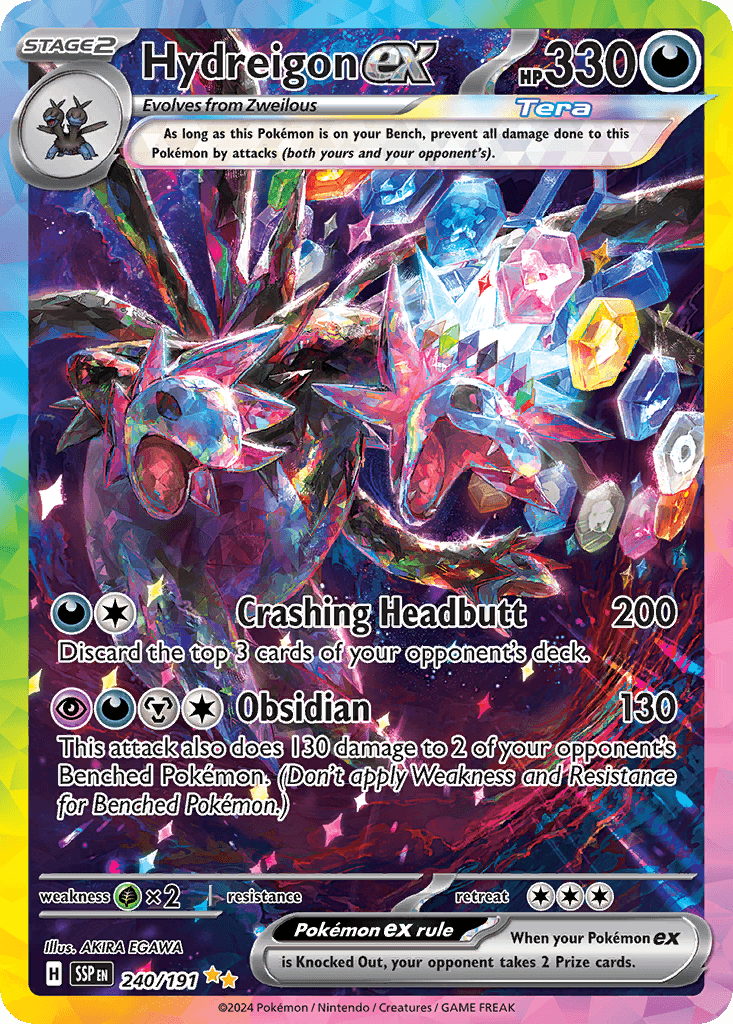 Hydreigon ex printed card