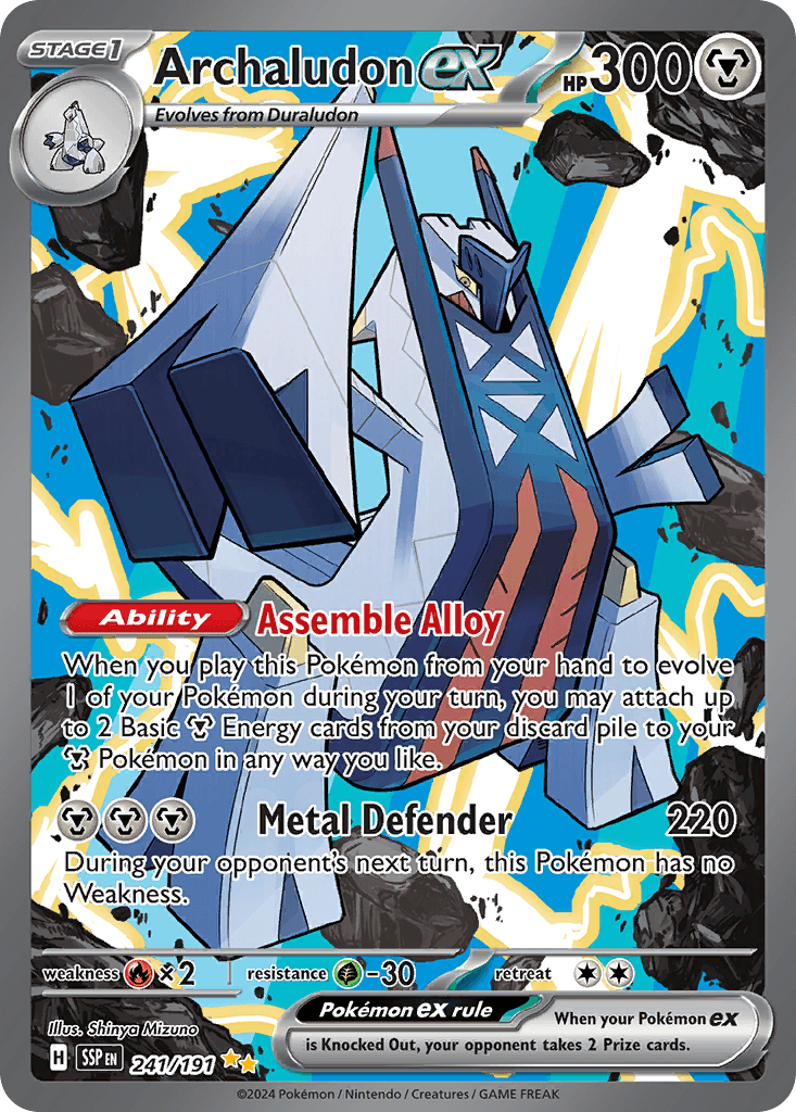 Archaludon ex printed card