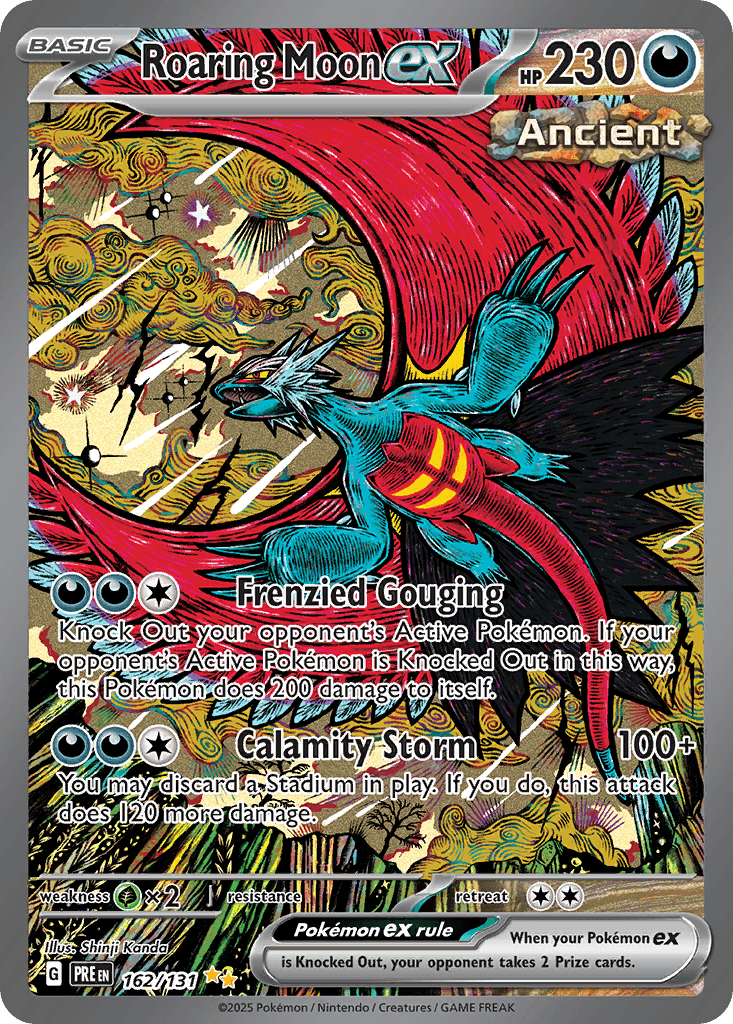 Roaring Moon ex printed card
