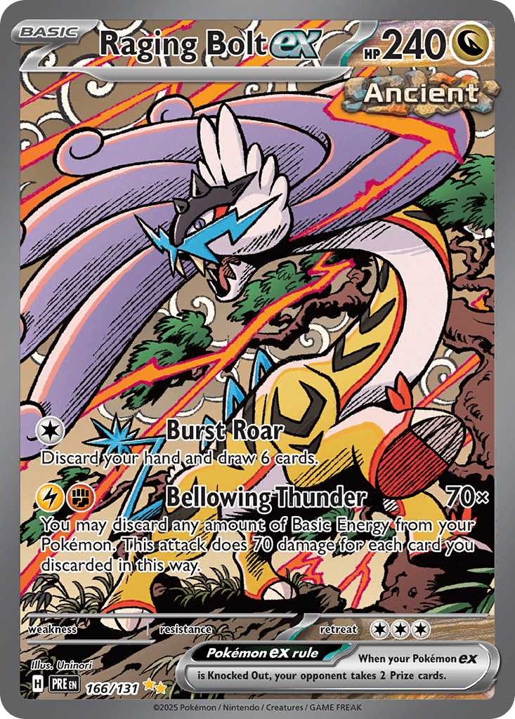 Raging Bolt ex printed card