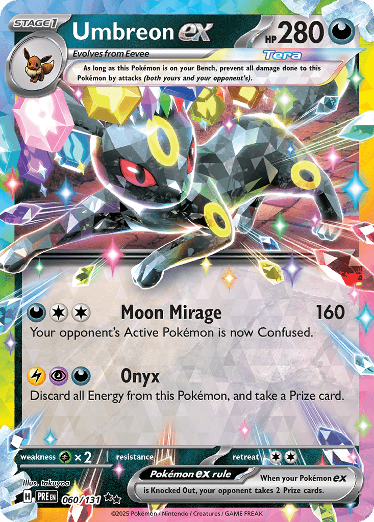 Umbreon ex printed card