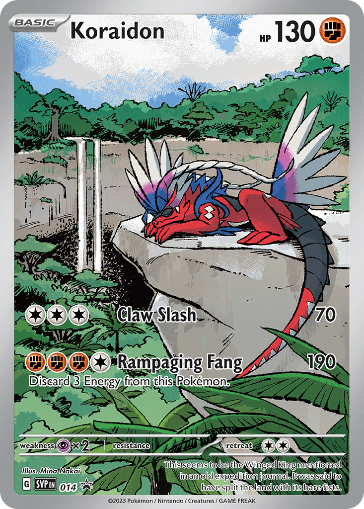 Koraidon printed card