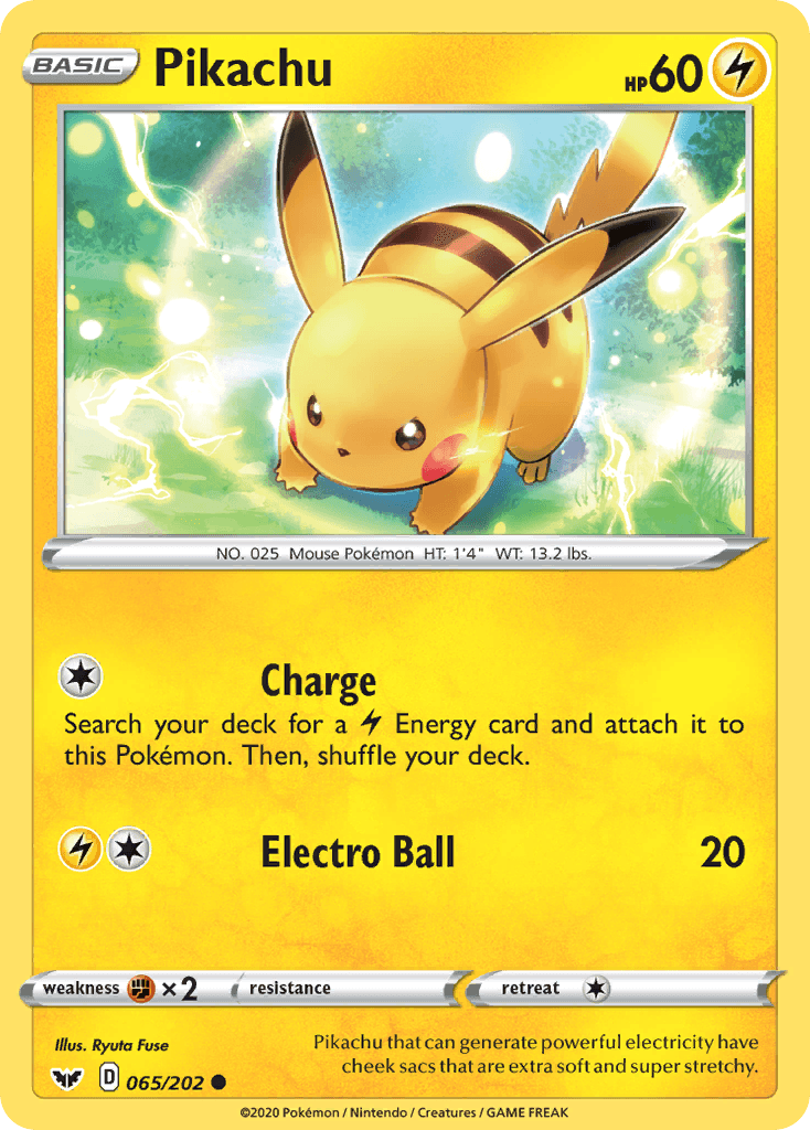 Pikachu printed card