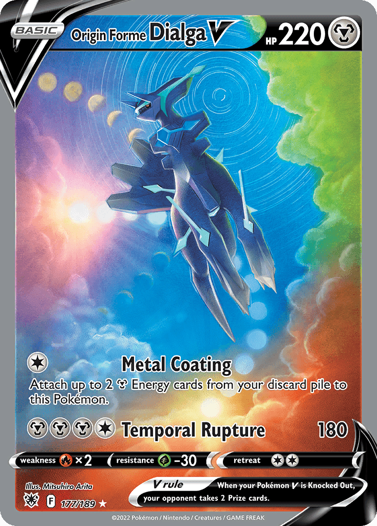 Origin Forme Dialga V printed card