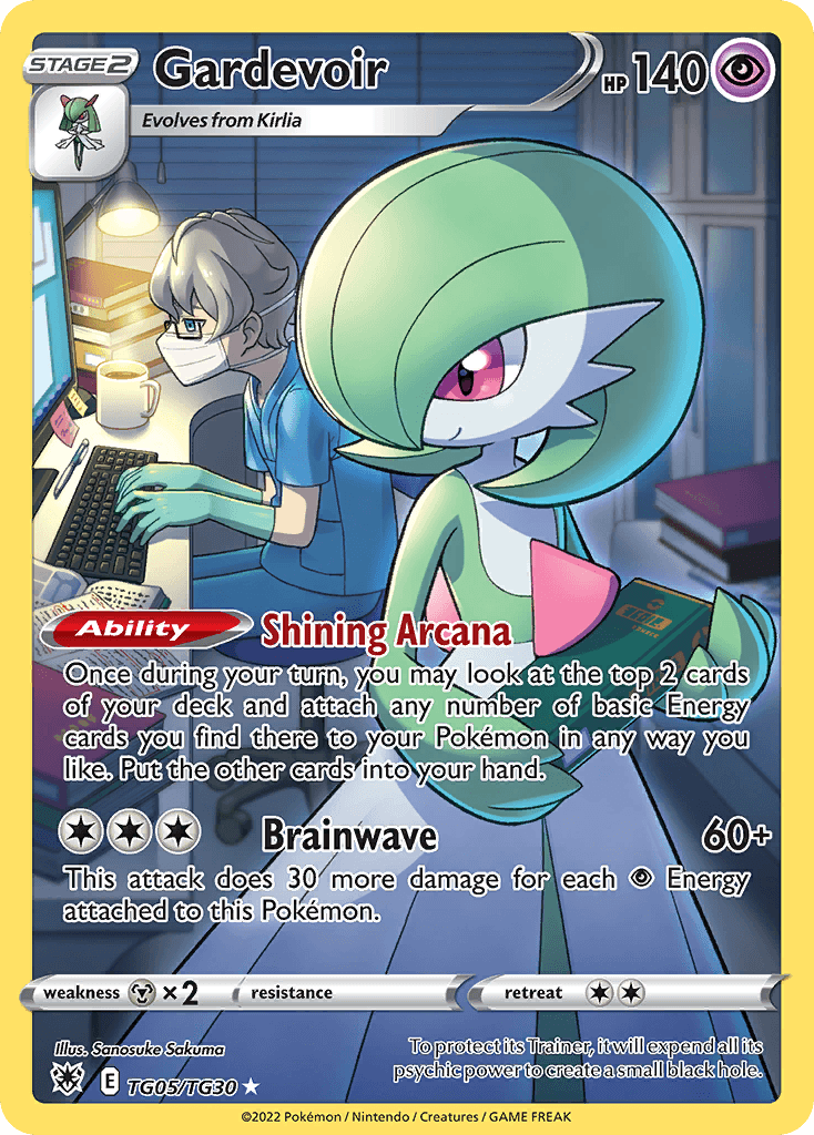 Gardevoir printed card