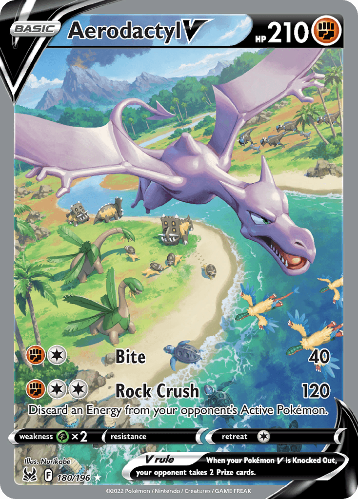 Aerodactyl V printed card