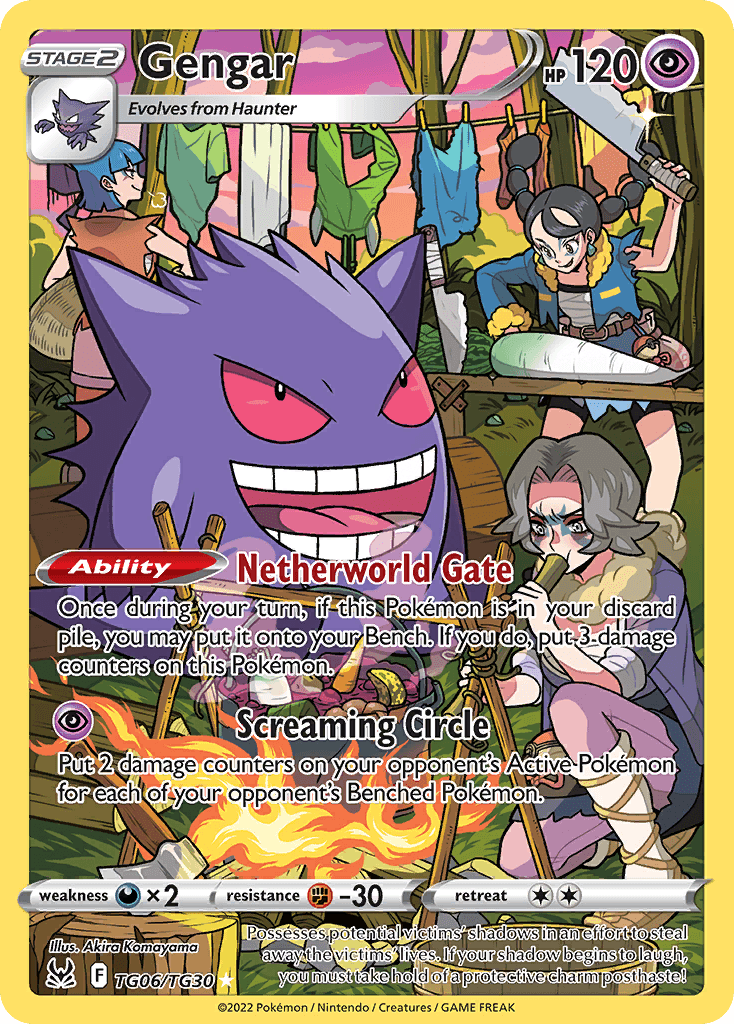 Gengar printed card