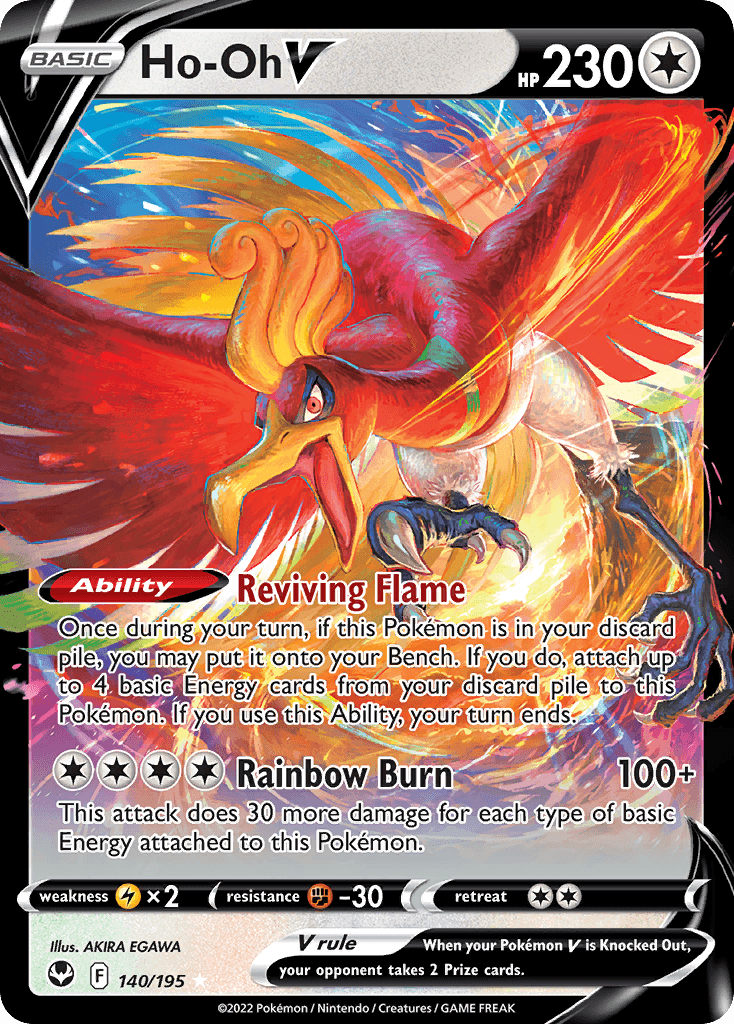 Ho-Oh V printed card