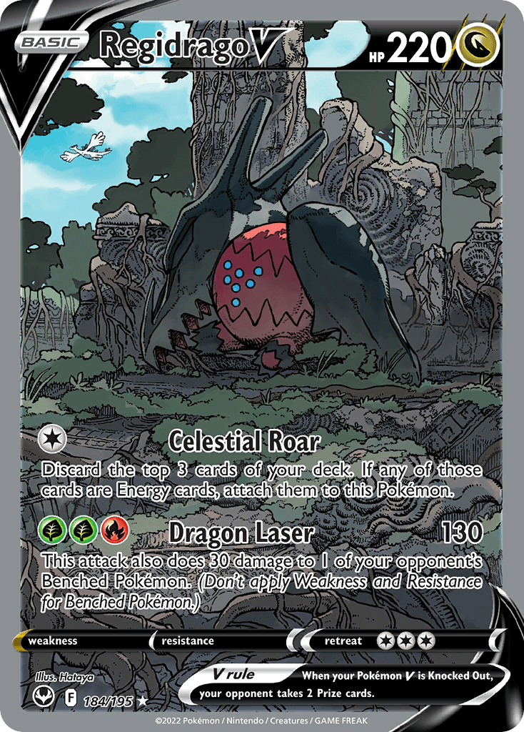 Regidrago V printed card