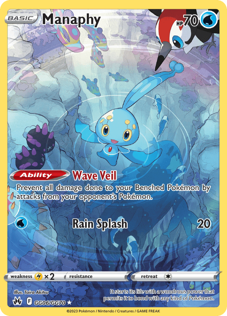 Manaphy printed card