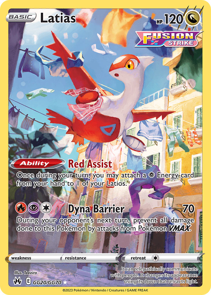 Latias printed card