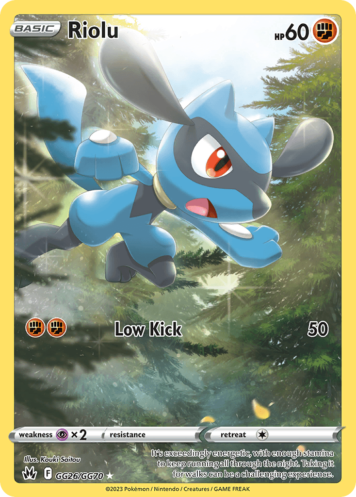 Riolu printed card