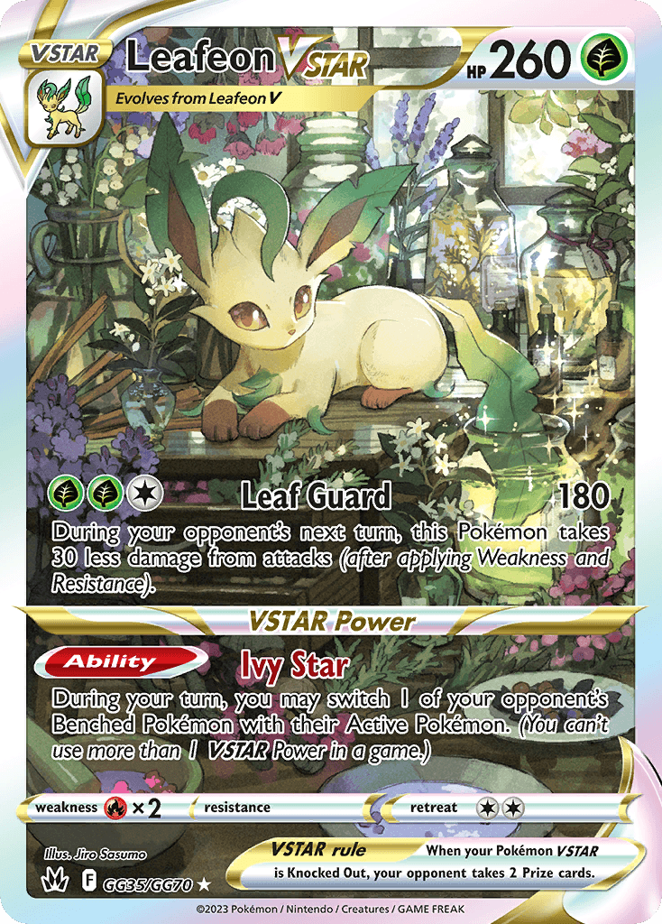 Leafeon VSTAR printed card