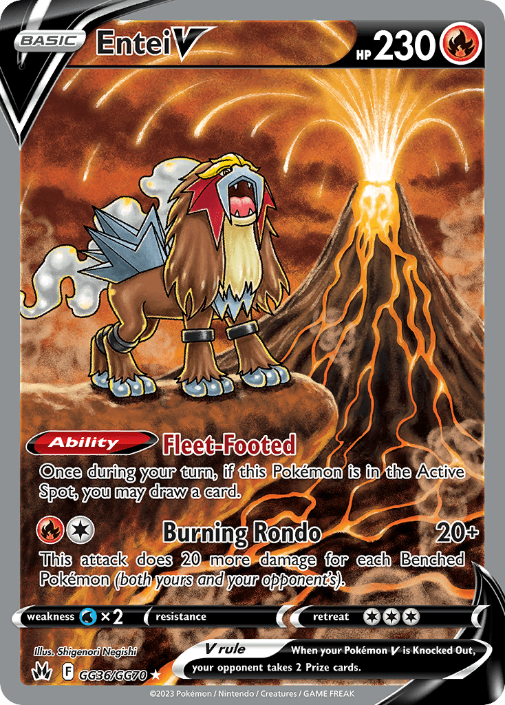 Entei V printed card
