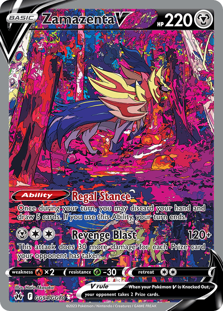Zamazenta V printed card