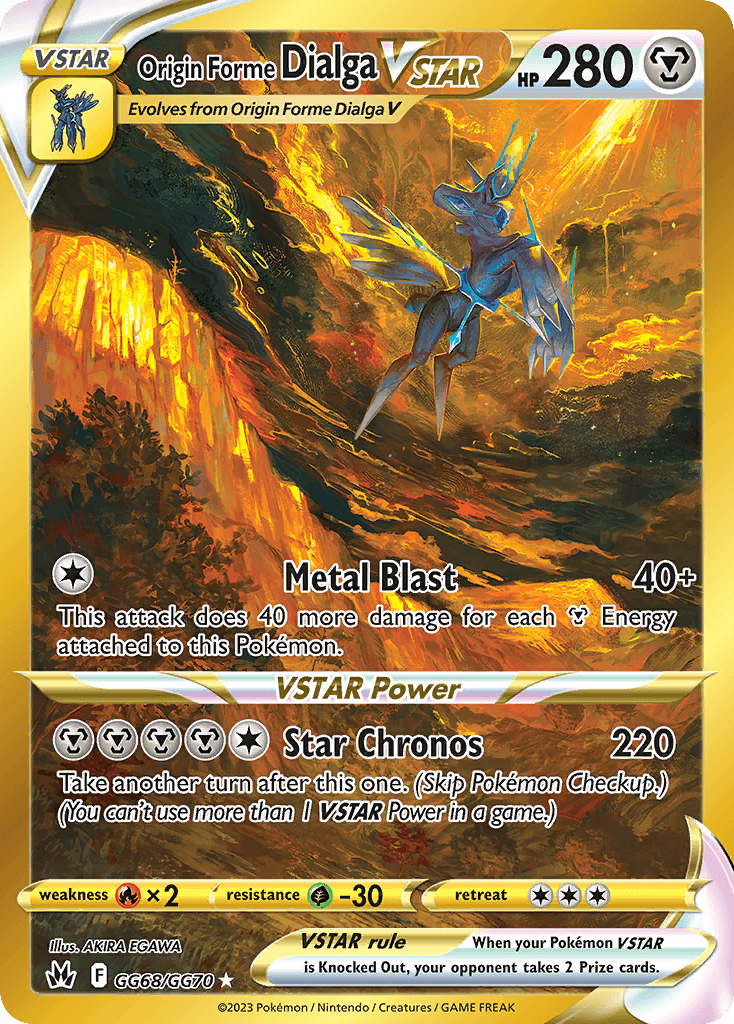 Origin Forme Dialga VSTAR printed card