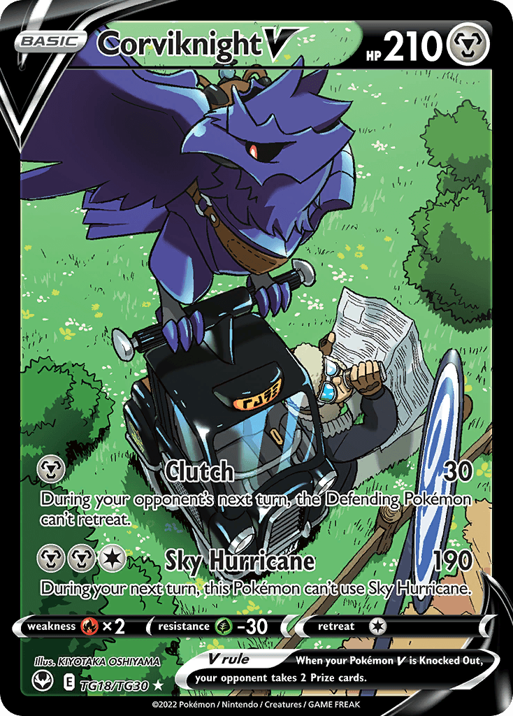 Corviknight V printed card