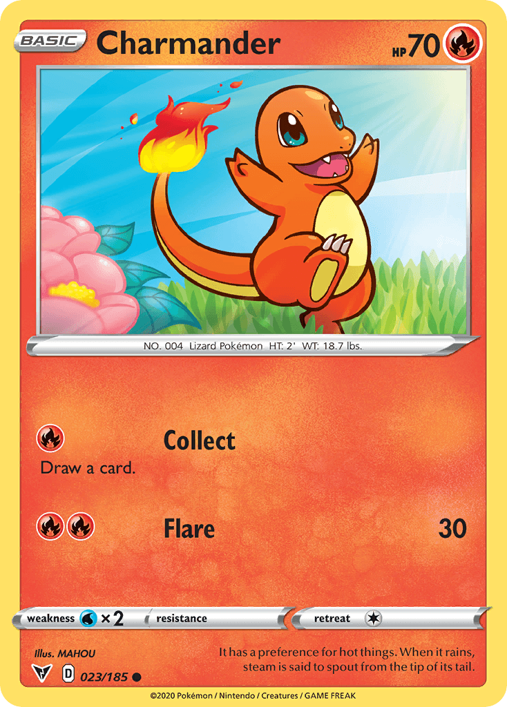 Charmander printed card