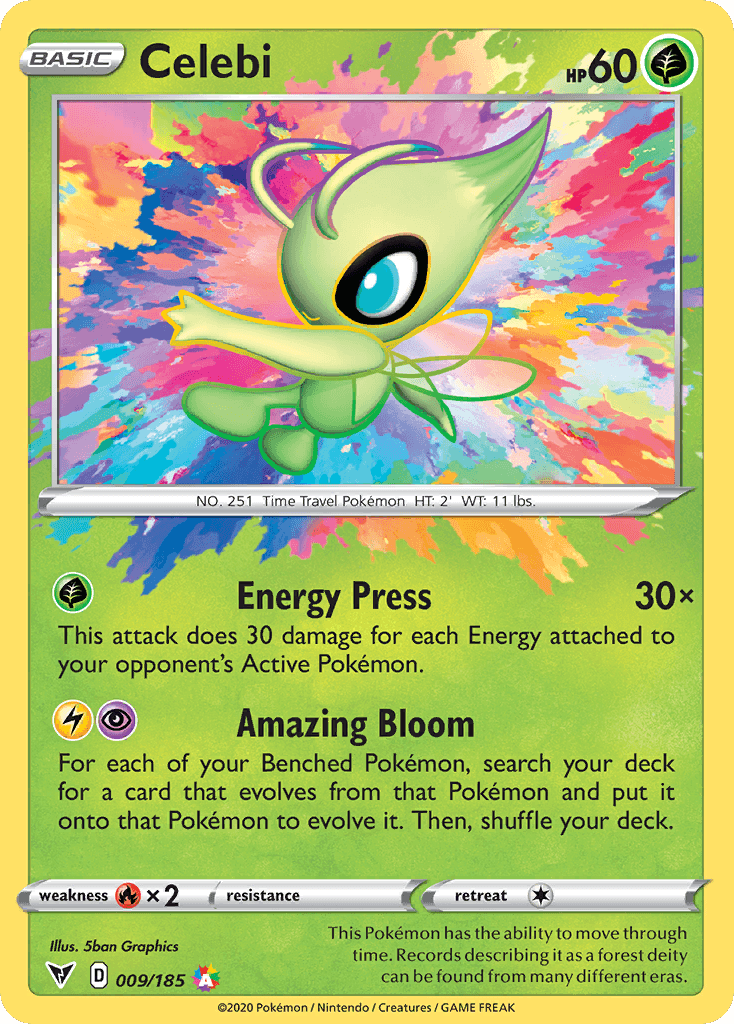 Celebi printed card