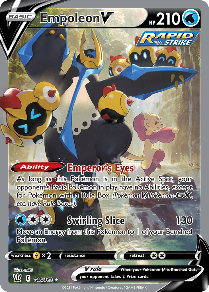 Empoleon V printed card