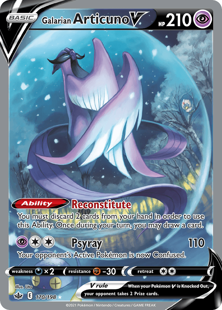 Galarian Articuno V printed card