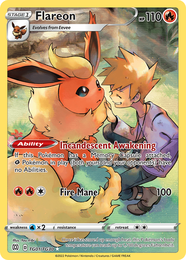 Flareon printed card