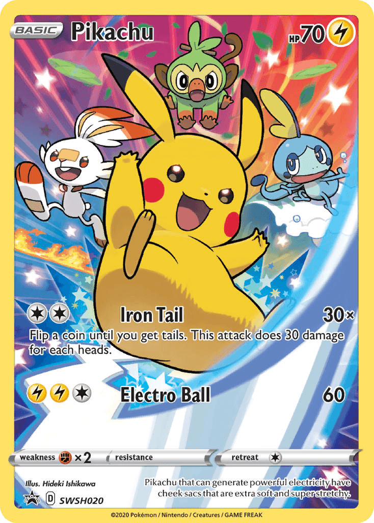 Pikachu printed card