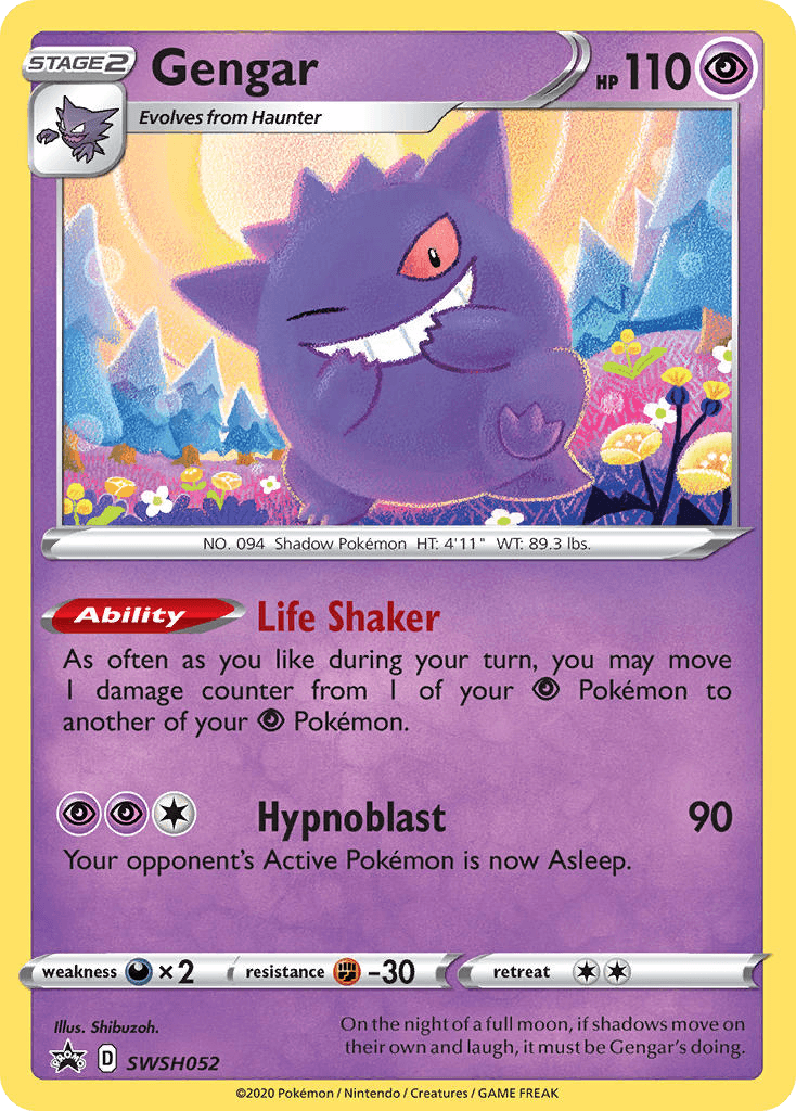 Gengar printed card