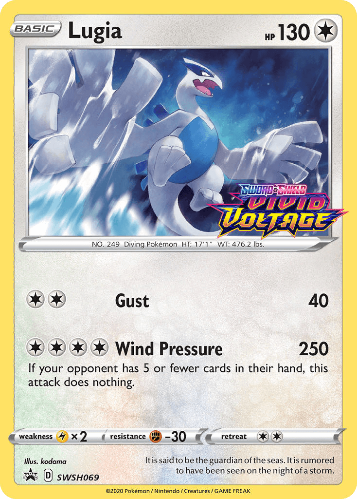 Lugia printed card