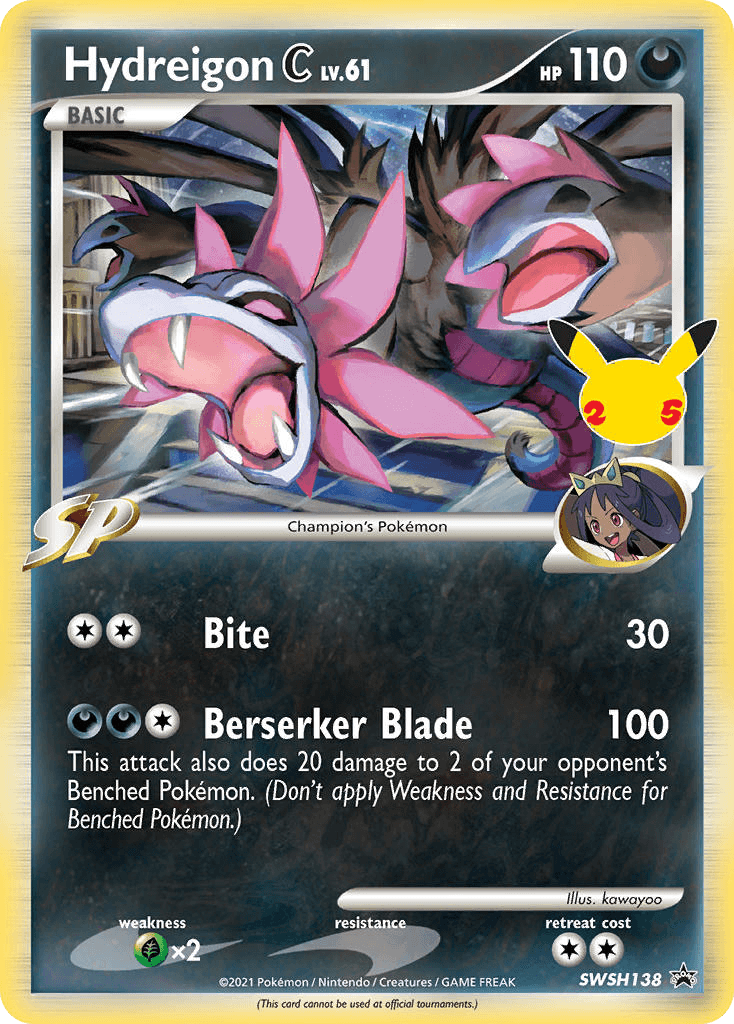 Hydreigon C printed card