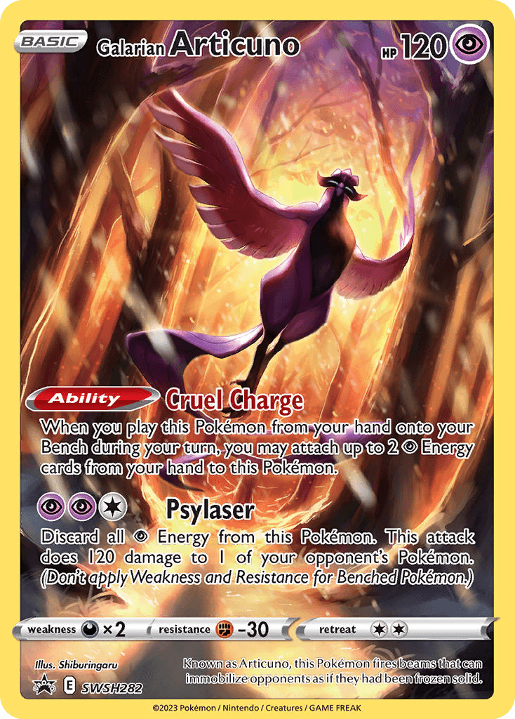Galarian Articuno printed card