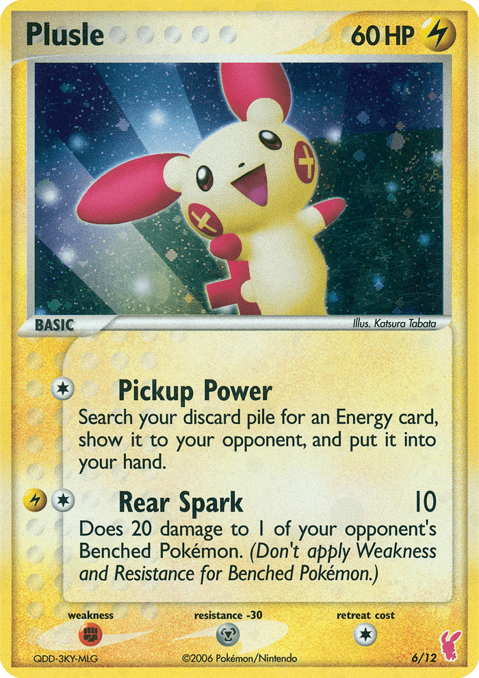 Plusle printed card