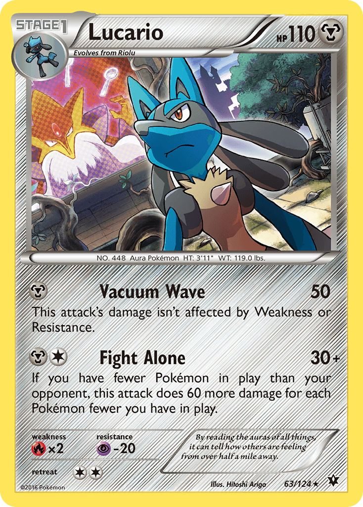 Lucario printed card