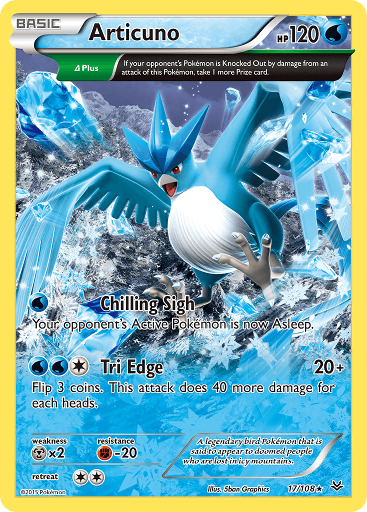 Articuno printed card