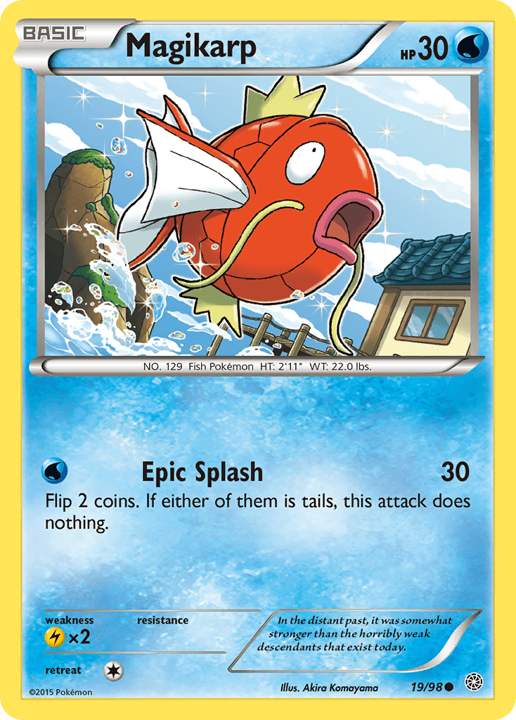 Magikarp printed card