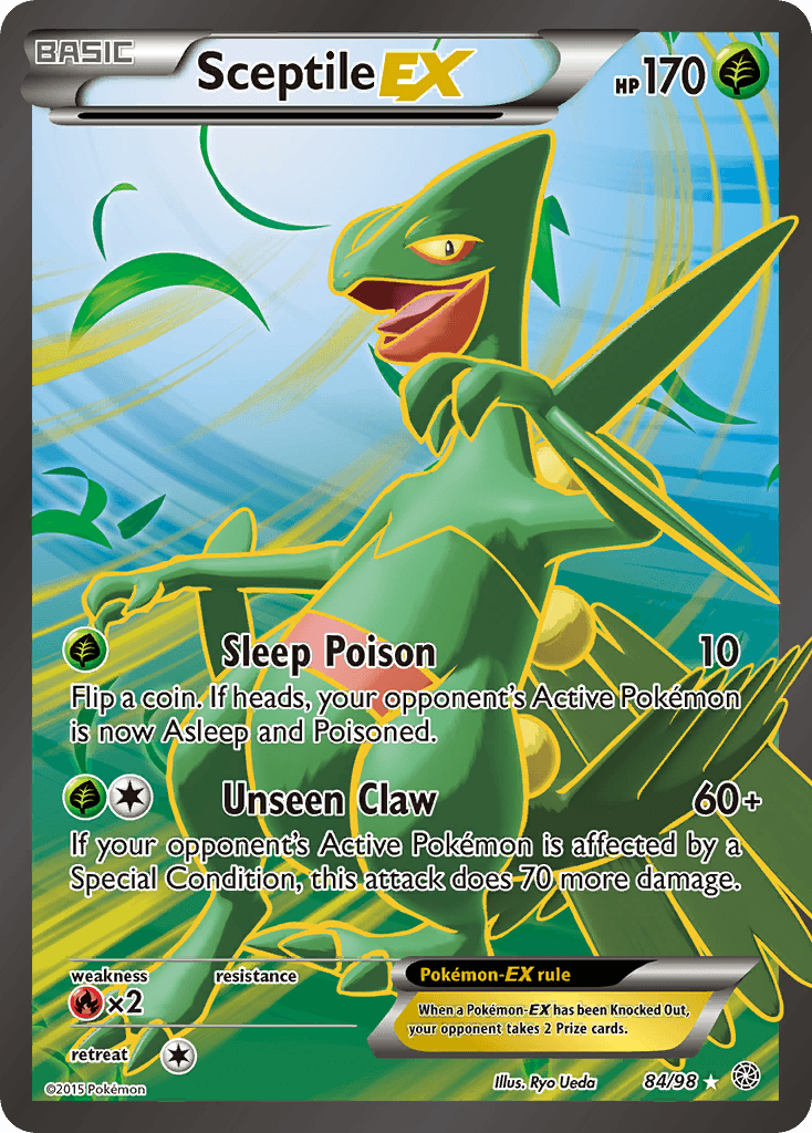 Sceptile-EX printed card