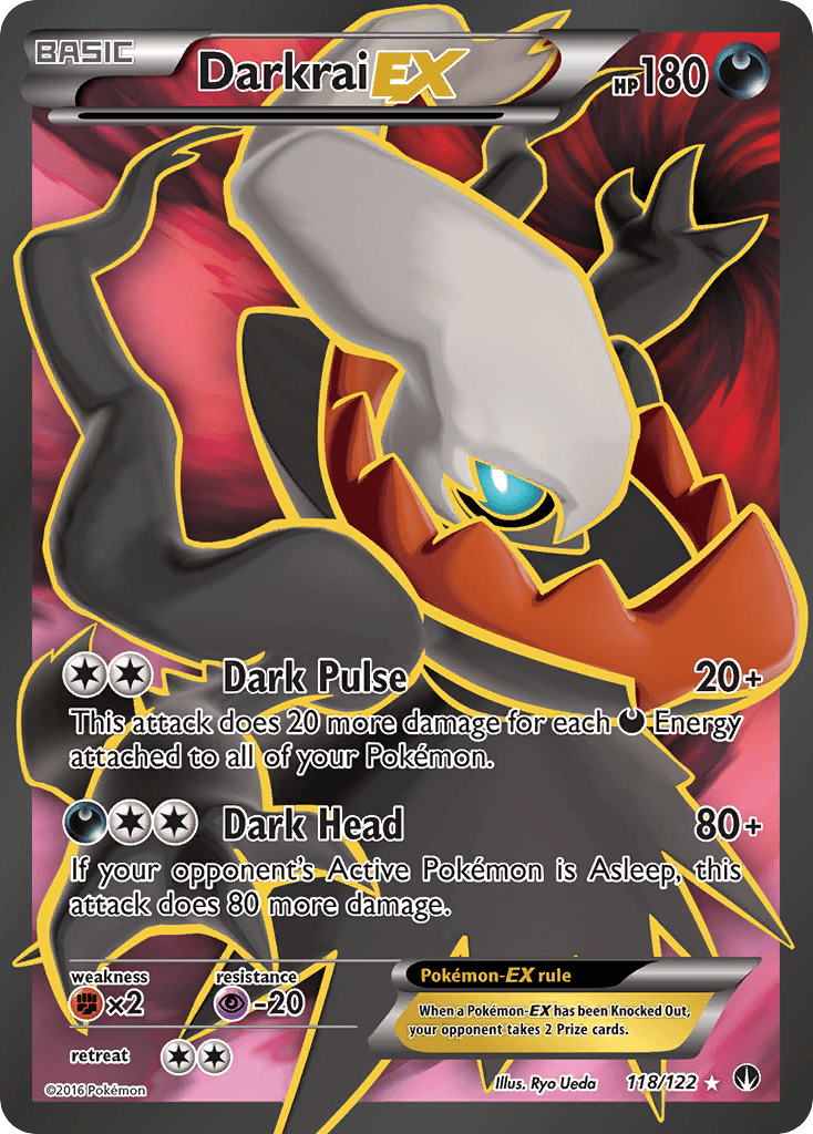 Darkrai-EX printed card