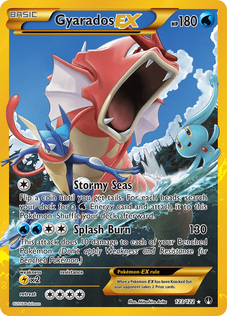 Gyarados-EX printed card