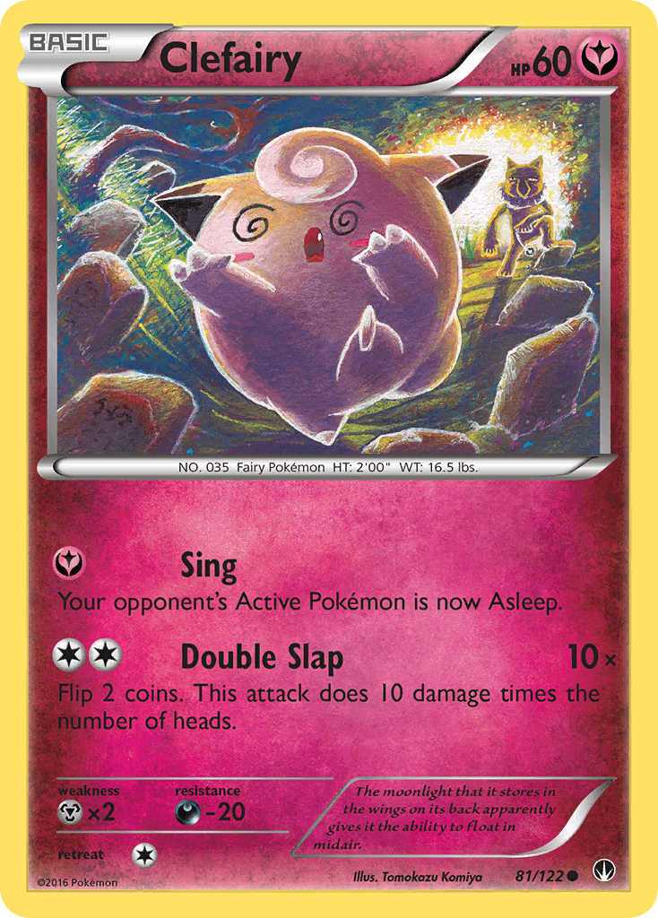 Clefairy printed card